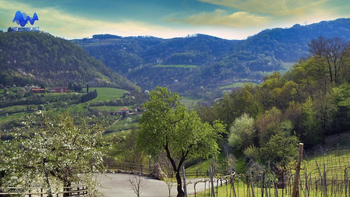 O campo nos arredores de Vicenza e Arcugnano