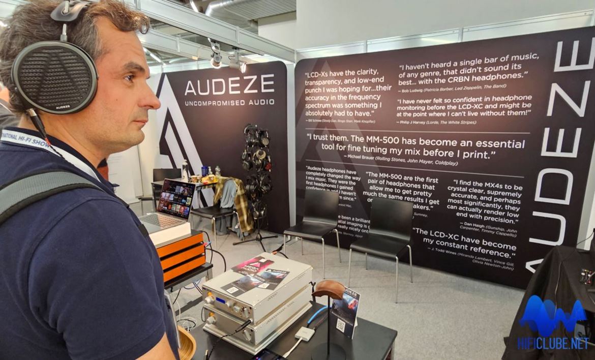 Pedro Henriques at the Audeze stand (High End 2023 , Munich)