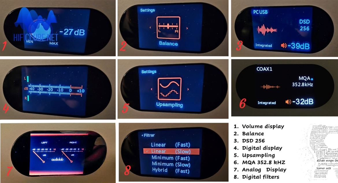 Audiolab 7000A menu: a versatile toy.