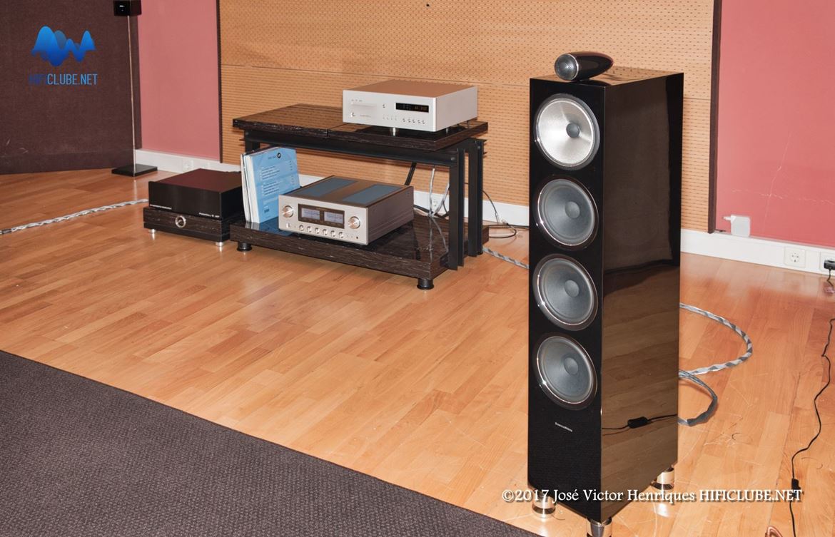 Luxman SACD C08/amplificador integrado 507ux II/colunas B&W 702 S2