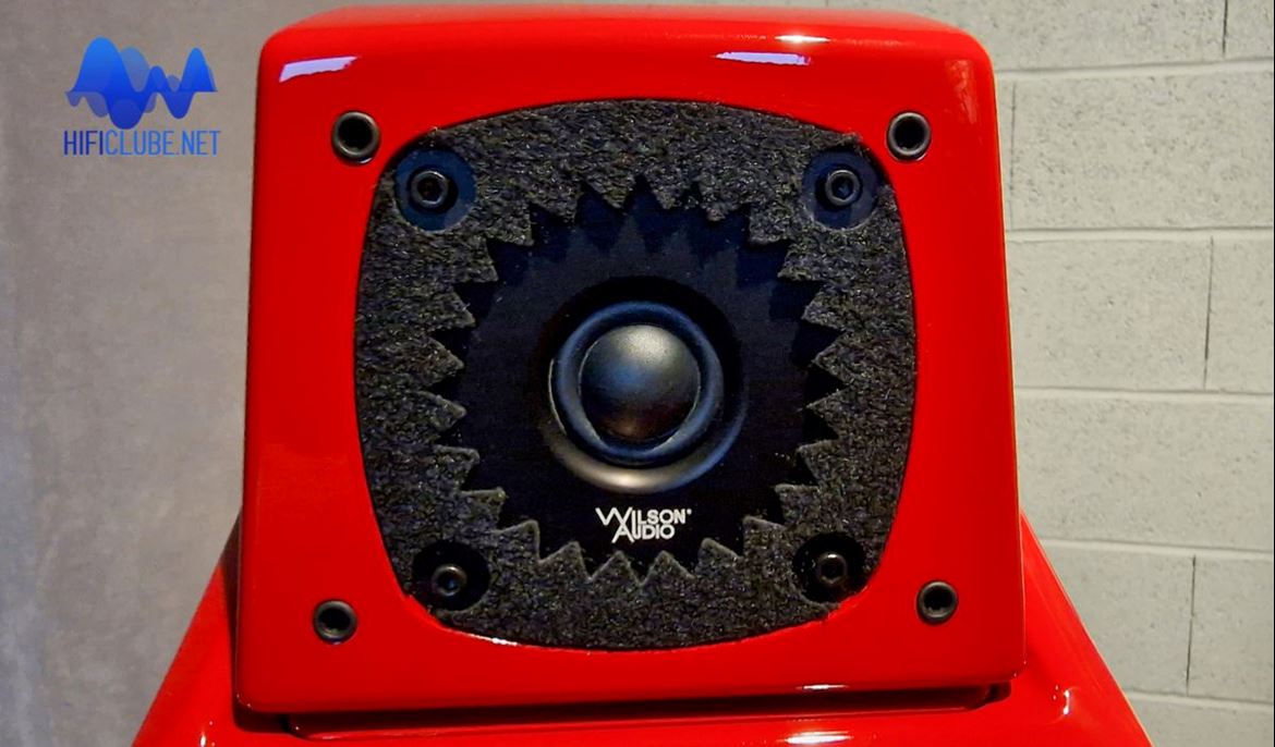 Tweeter Wilson Synergy Carbon (CSC), com câmara traseira fabricada em carbono numa impressora 3D