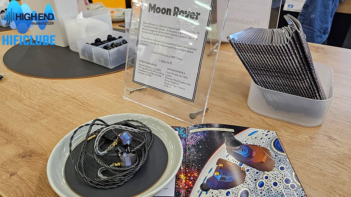Campfire Audio Moon Rover:  Edição limitada (1.399,00€) com uma unidade planar-magnética de 12 mm.