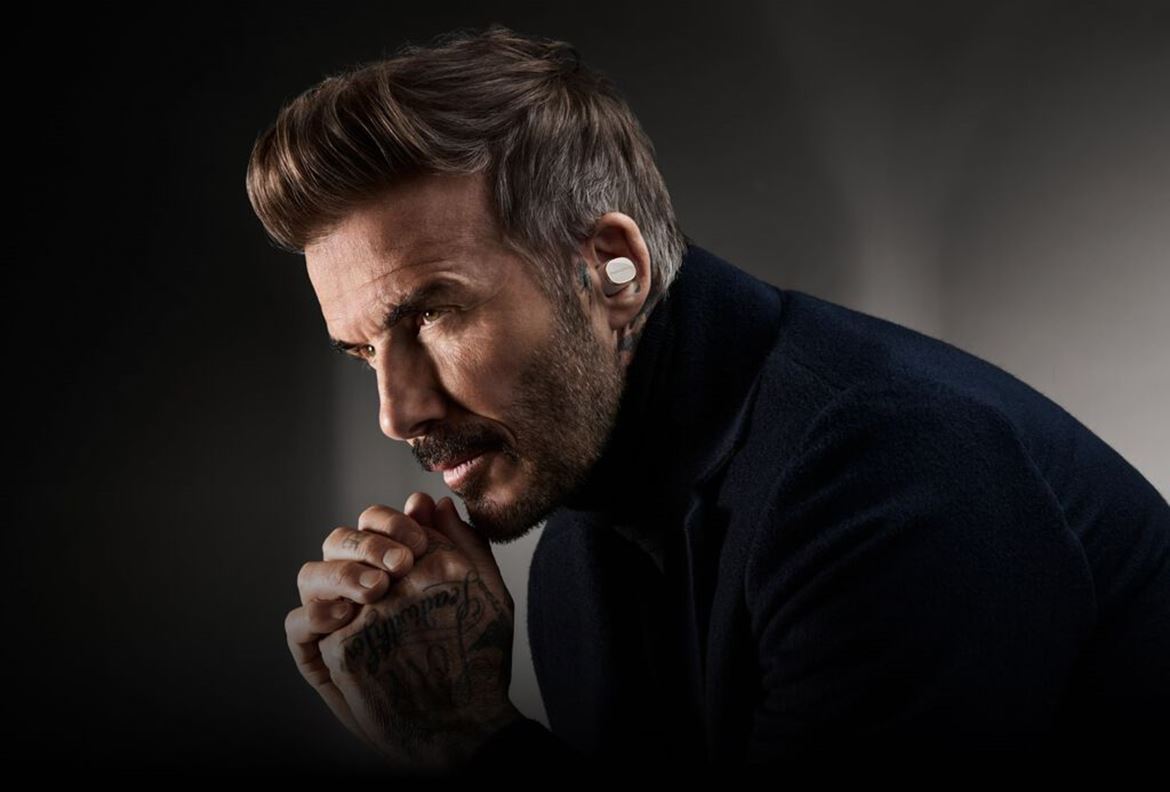 David Beckham endorses the Bowers&Wilkins Pi8 (Photo courtesy of Bowers&Wilkins)