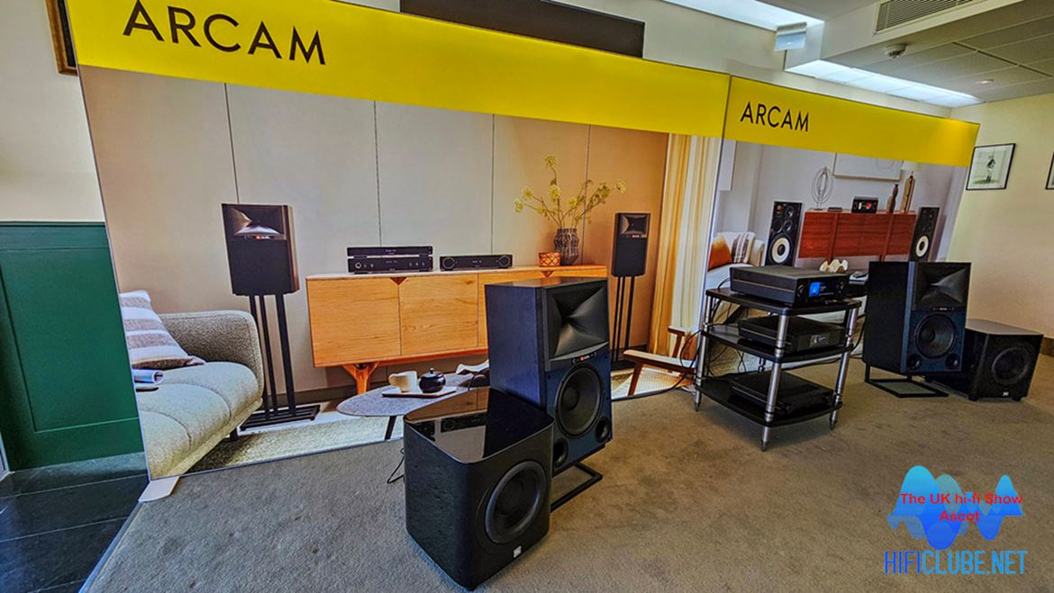 Camarote da Arcam e JBL