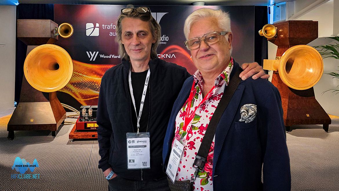 Ricardo Franassovici  (Absolute Sounds' Curator of the TEN Collection with Saša Čokić (Trafomatic Audio).