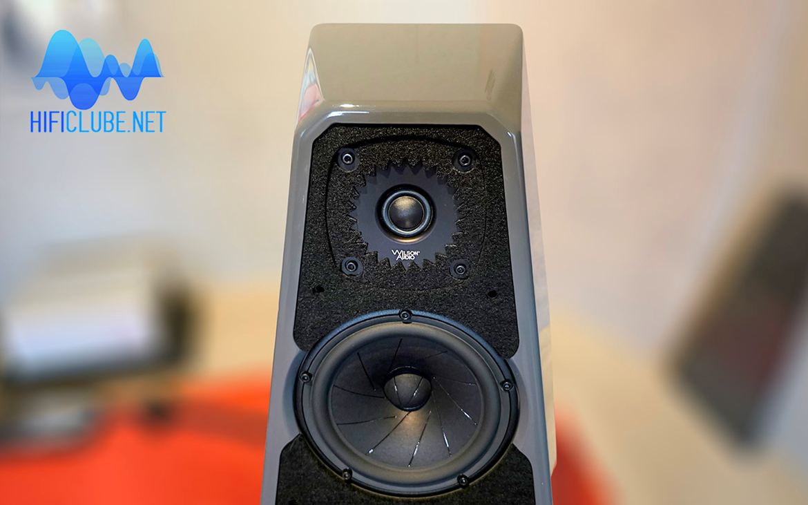 7-inch QuadraMag midrange with AlNiCo (Aluminium, Nickel, and Cobalt) magnet, a gem inherited from the Chronosonic XVX, the mother of all Wilson speakers, and also used in the Alexx V/Alexia V/Sasha V and the WATT·Puppy dynasty — for linearity and tonal richness in the band to which the ear is most sensitive.