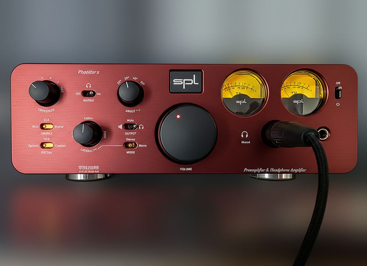 The Phonitor X dresses in flammant red.