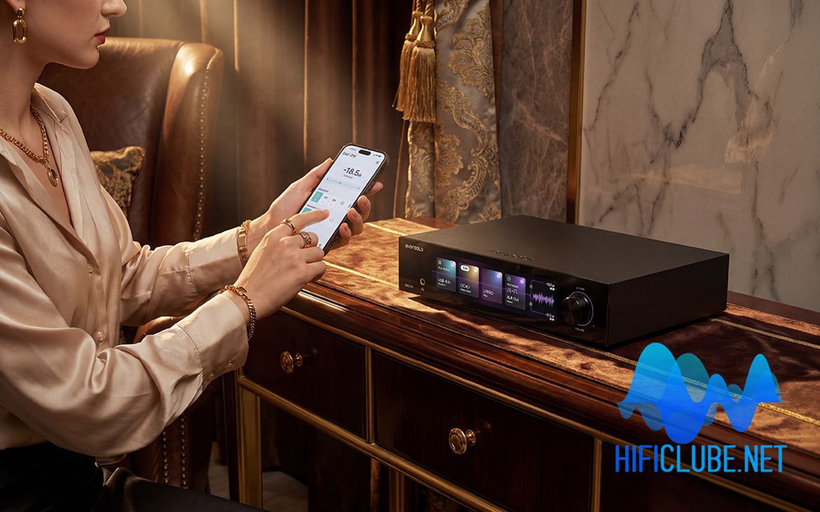 Com a Eversolo Control App vá pelos seus dedos.