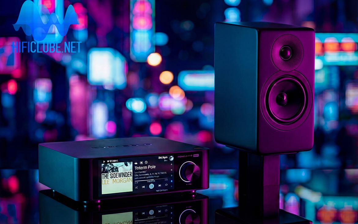 Eversolo Play + AE300-2, uma combinação acessível e compatível, ambos vestindo smoking para a noite.