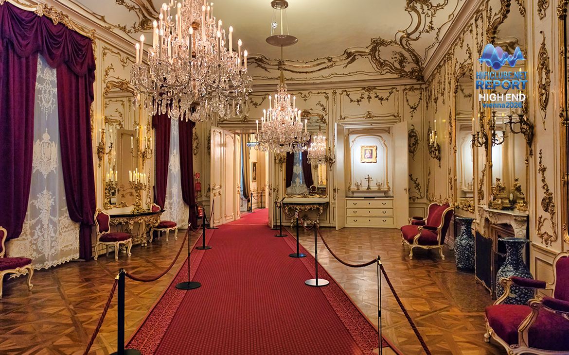 Palácio de Schönbrunn, Viena: sala onde Mozart tocou pela primeira vez aos seis anos.