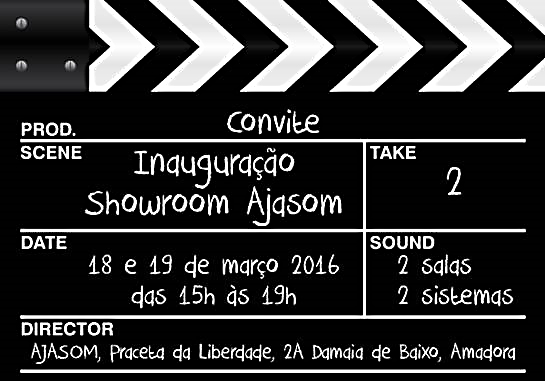Estão todos convidados para a inauguração do showroom da Ajasom