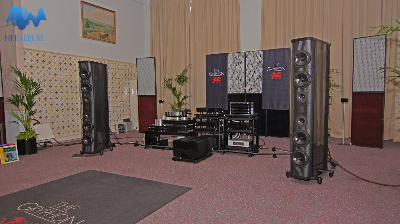 O imponente sistema Gryphon montado na Sala Lusitano II
