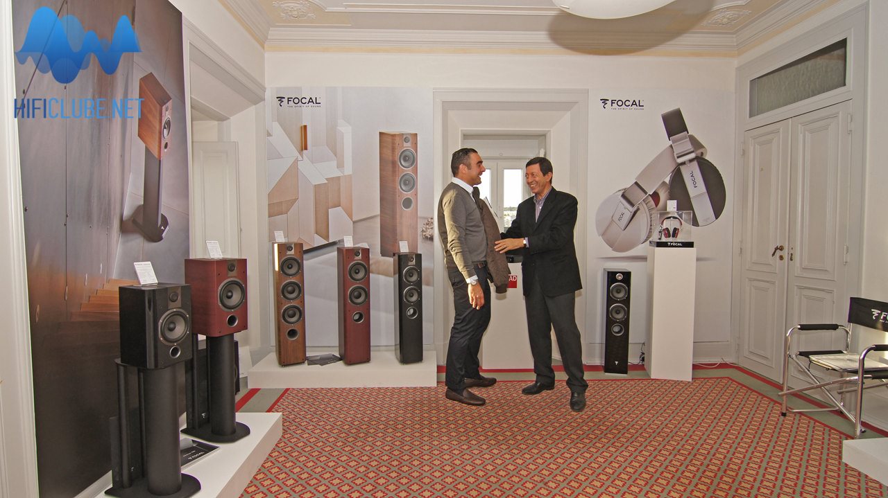 João Cancela, em pleno exercício da sua diplomacia comercial no Audioshow 2013