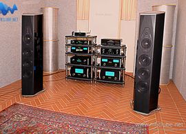 WOM 2016 - Sistema McIntosh/Sonus faber Lilium em demonstração activa numa sala do Hotel Castilo, Forte Village, Sardenha